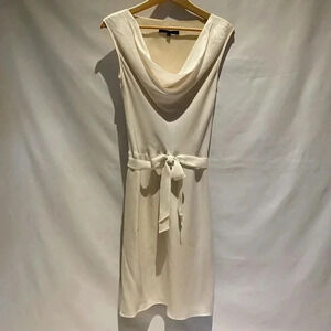 Parallel Cowl-Neck Tie Front Dress, size 6